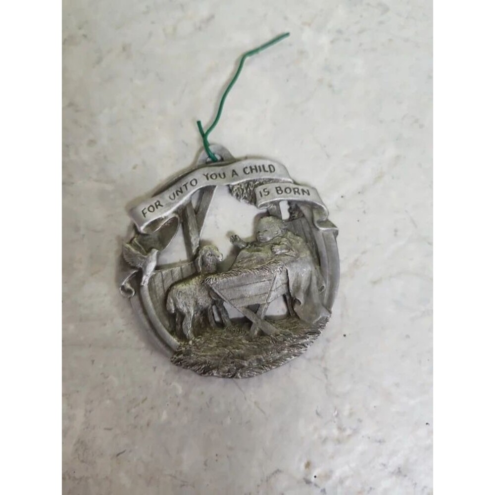 pewter holiday decoration